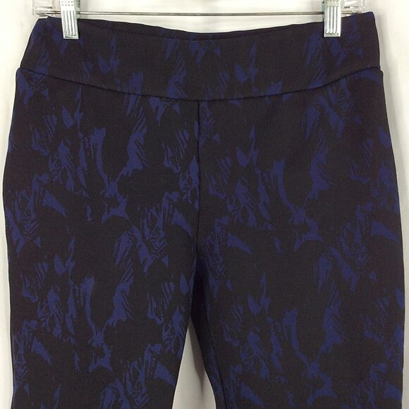 Soft Surroundings Ponte Pull On Pants Womens PM Black Blue Purple Ankle Cropped - Picture 3 of 7